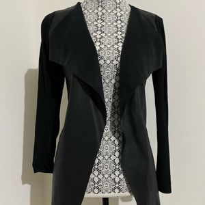 ZARA Faux Leather Cardigan/Blazer